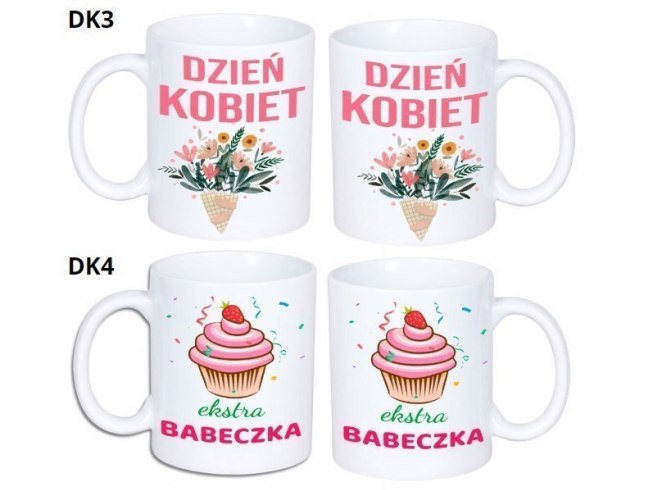 KUBEK DO SUBLIMACJI 330ML BIAŁY - Dzień Kobiet- grupa