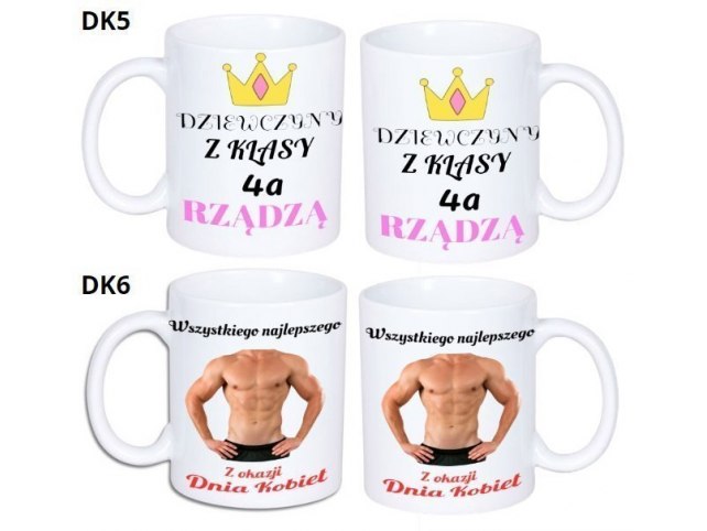 KUBEK DO SUBLIMACJI 330ML BIAŁY - Dzień Kobiet- grupa