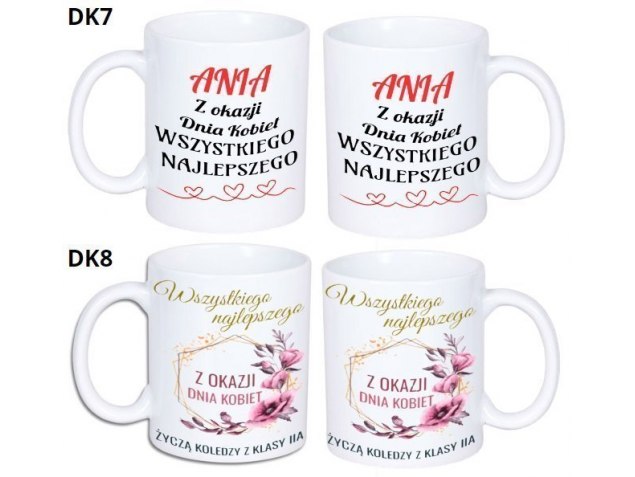 KUBEK DO SUBLIMACJI 330ML BIAŁY - Dzień Kobiet- grupa