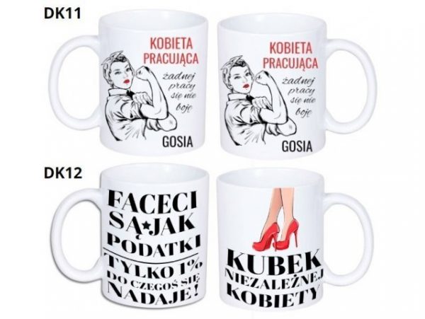 KUBEK DO SUBLIMACJI 330ML BIAŁY - Dzień Kobiet- grupa