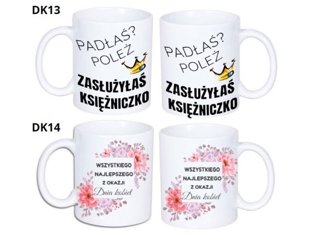 KUBEK DO SUBLIMACJI 330ML BIAŁY - Dzień Kobiet- grupa