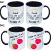 KUBEK DO SUBLIMACJI 330ML CZARNY UCHWYT- grupa dzień kobiet
