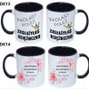 KUBEK DO SUBLIMACJI 330ML CZARNY UCHWYT- grupa dzień kobiet