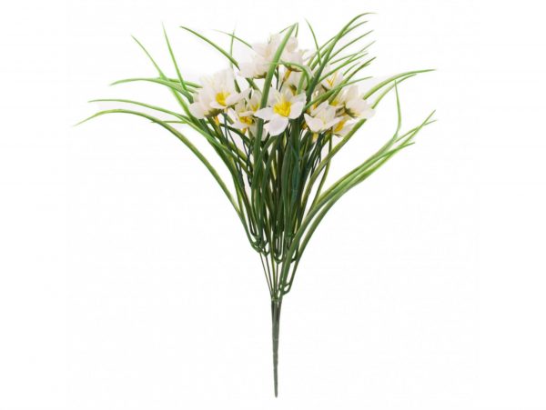 ŻONKIL BUKIET SZTUCZNY 7 ŁODYG 40cm - biały