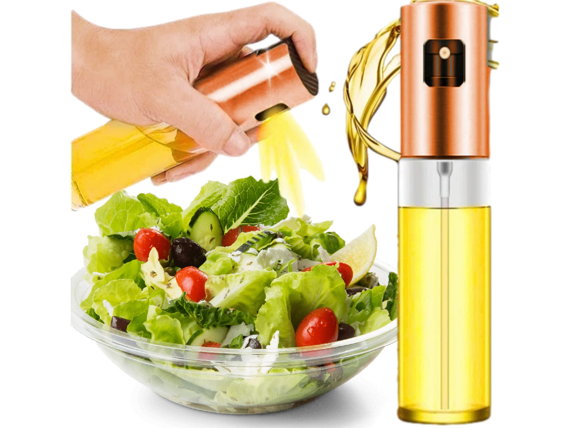 SPRYSKIWACZ DO OLEJU OLIWY 100ml 3SZT - ceglasty