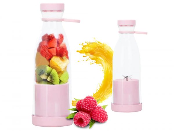 BLENDER BUTELKA PRZENOŚNY TURYSTYCZNY - różowy
