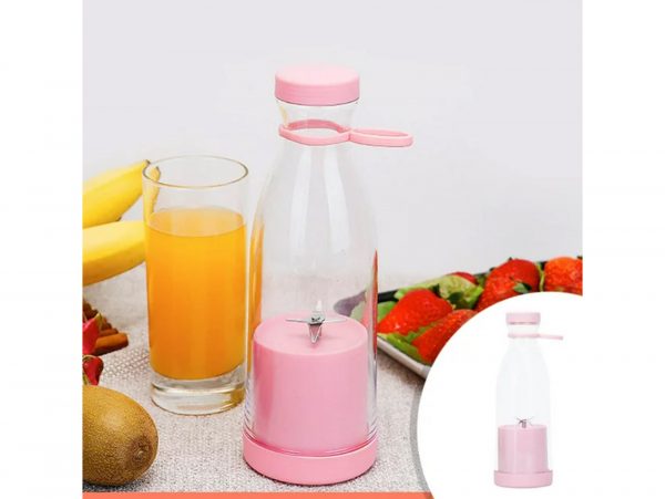 BLENDER BUTELKA PRZENOŚNY TURYSTYCZNY - różowy