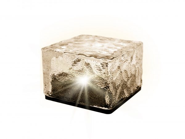 LAMPA OGRODOWA NAJAZDOWA SOLARNA KOSTKA LODU 7x7cm
