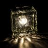 LAMPA OGRODOWA NAJAZDOWA SOLARNA KOSTKA LODU 7x7cm