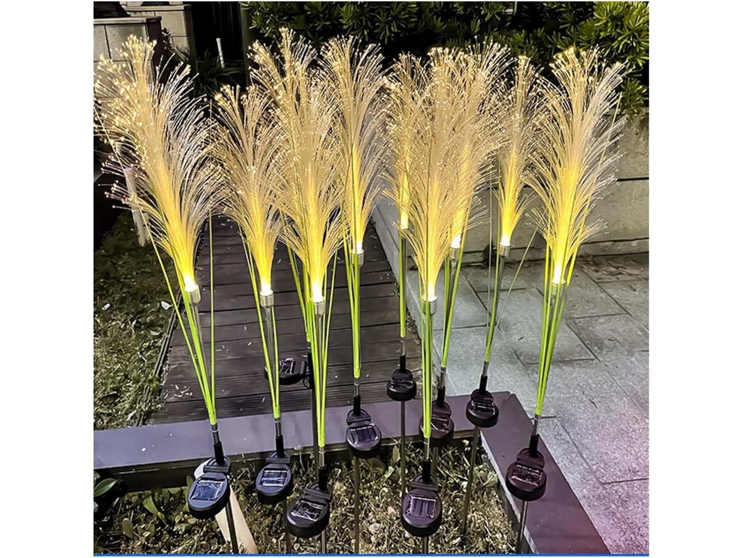 LAMPA OGRODOWA SOLARNA LED TRAWA PAMPAS 2 SZT