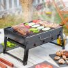 GRILL TURYSTYCZNY WĘGLOWY PRZENOŚNY SKŁADANY BBQ