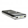 POWERBANK INDUKCYJNY 10 000mAh 2xUSB - czarny