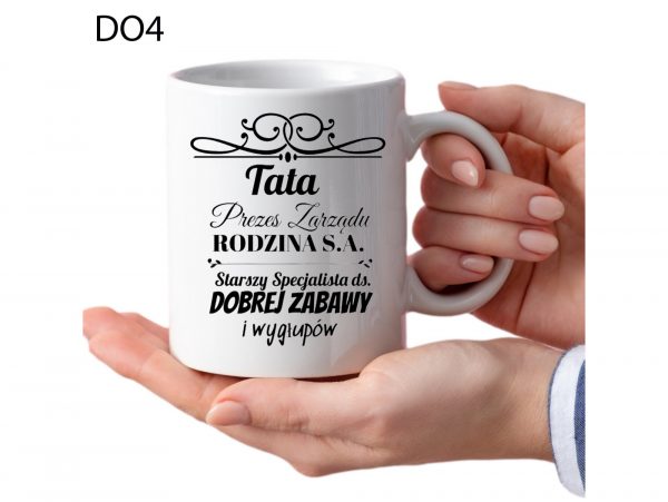 KUBEK DO SUBLIMACJI 330ML BIAŁY - Dzień Ojca - grupa