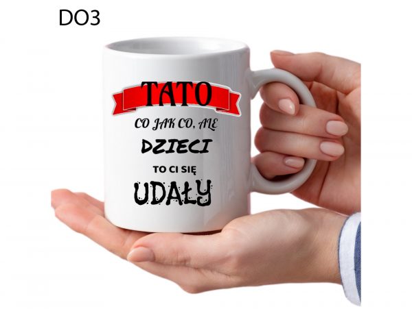 KUBEK DO SUBLIMACJI 330ML BIAŁY - Dzień Ojca - grupa