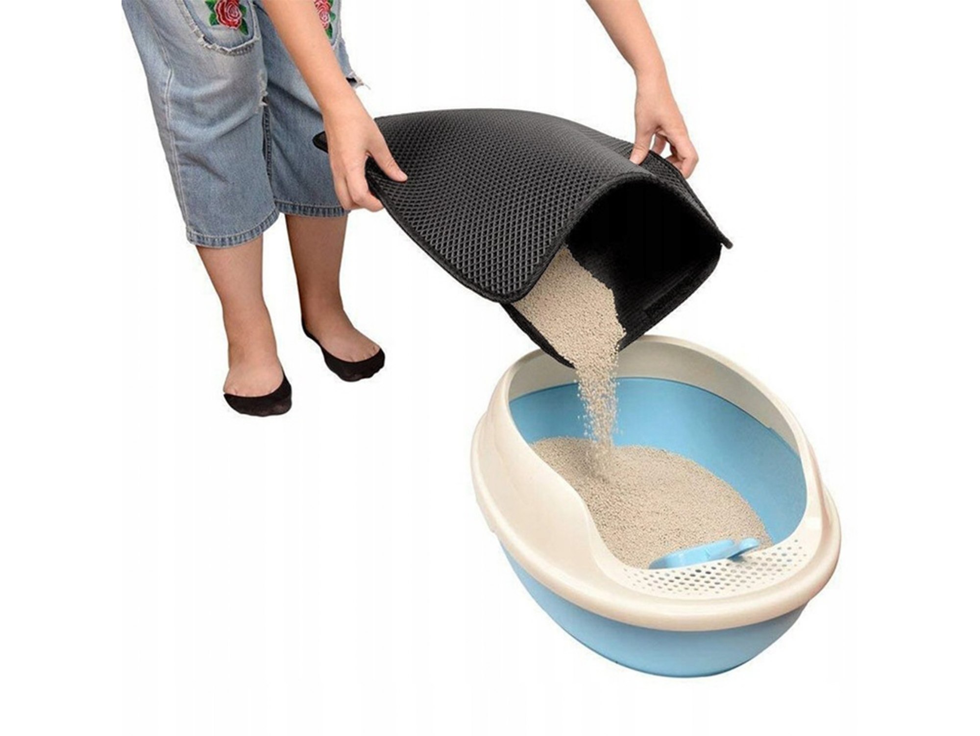 MATA POD KUWETĘ 40x50 - szary