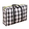 TORBA GOSPODARCZA 68x50x24cm - czarno-biała kratka