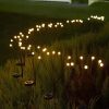LAMPA OGRODOWA SOLARNA 10 LED KULKI - ciepły biały