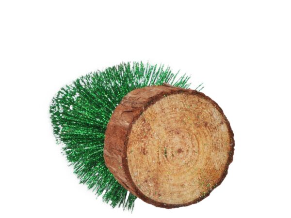 CHOINKA Z BROKATEM 20CM - zielony