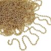 ŁAŃCUCH CHOINKOWY KORALE KORALIKI 5mm 6m - złoty