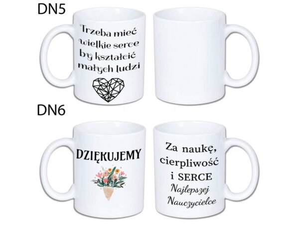 KUBEK DO SUBLIMACJI 330ML BIAŁY - dla nauczyciela