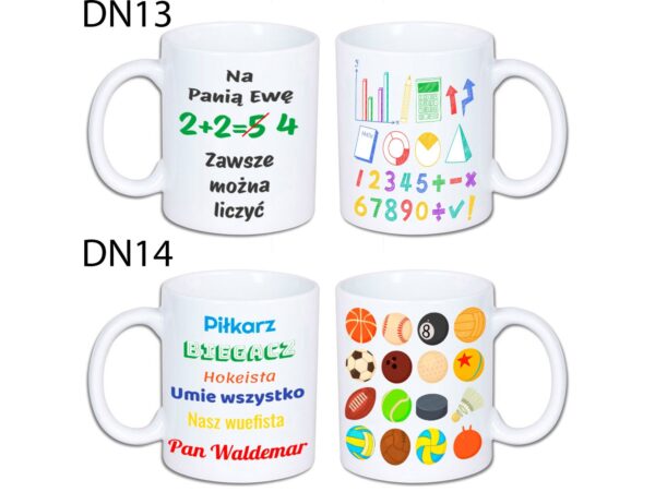 KUBEK DO SUBLIMACJI 330ML BIAŁY - dla nauczyciela