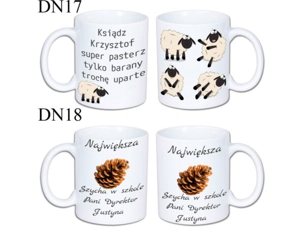 KUBEK DO SUBLIMACJI 330ML BIAŁY - dla nauczyciela