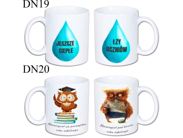 KUBEK DO SUBLIMACJI 330ML BIAŁY - dla nauczyciela