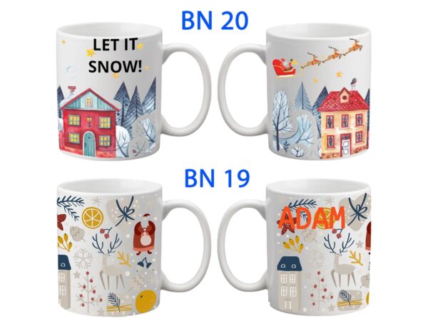 KUBEK DO SUBLIMACJI 330ML BIAŁY - Boże Narodzenie - grupa