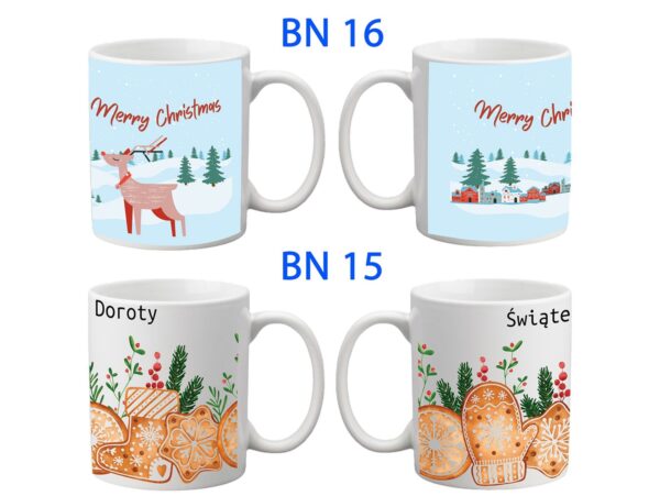 KUBEK DO SUBLIMACJI 330ML BIAŁY - Boże Narodzenie - grupa