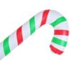 BALON CUKIEREK ŚWIĄTECZNY 90CM - zielono czerwone paski