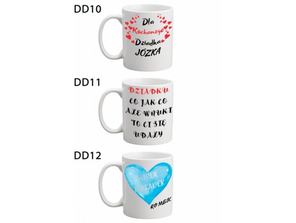 KUBEK DO SUBLIMACJI 330ML BIAŁY - Dzień Dziadka - grupa