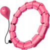 HULA HOOP Z OBCIĄŻNIKIEM MASAŻEREM 50CM - różowy