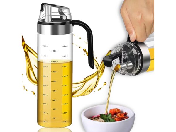 BUTELKA Z DOZOWNIKIEM OLEJU 500ML MIARKA