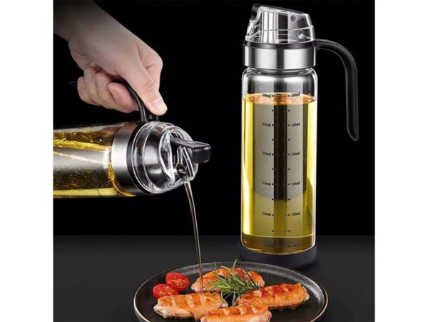 BUTELKA Z DOZOWNIKIEM OLEJU 500ML MIARKA