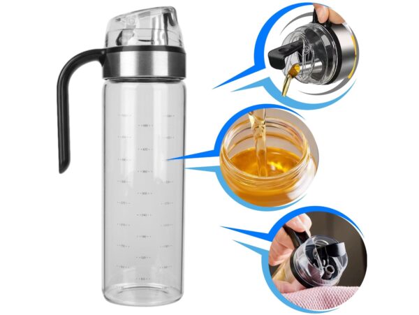BUTELKA Z DOZOWNIKIEM OLEJU 500ML MIARKA