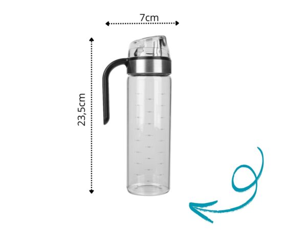 BUTELKA Z DOZOWNIKIEM OLEJU 500ML MIARKA