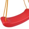 HUŚTAWKA DESKA PLASTIKOWA 43cm - czerwony/pomarańczowy sznur