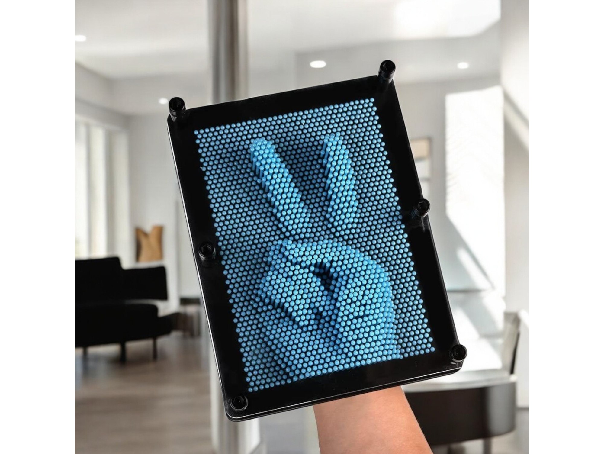 TABLICA SZPILKOWA PLASTIKOWA 15x20cm - błękitny