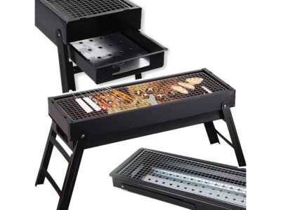 GRILL TURYSTYCZNY SKŁADANY OGRODOWY 60x33x22cm