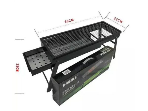 GRILL TURYSTYCZNY SKŁADANY OGRODOWY 60x33x22cm