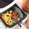 KOSZYK SILIKONOWY FORMA DO FRYTKOWNICY AIR FRYER 20x20x6,5cm