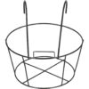 KWIETNIK WIESZAK DO DONICY BALKONOWEJ 20x15,5x11cm - czarny