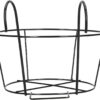 KWIETNIK WIESZAK DO DONICY BALKONOWEJ 20x15,5x11cm - czarny