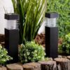LAMPA LAMPKA SOLARNA KWADRATOWA 39x6CM - ciepły biały