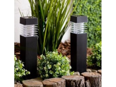 LAMPA LAMPKA SOLARNA KWADRATOWA 39x6CM - ciepły biały