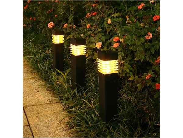 LAMPA LAMPKA SOLARNA KWADRATOWA 39x6CM - ciepły biały