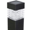 LAMPA LAMPKA SOLARNA KWADRATOWA 39x6CM - zimny biały