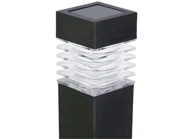 LAMPA LAMPKA SOLARNA KWADRATOWA 39x6CM - zimny biały