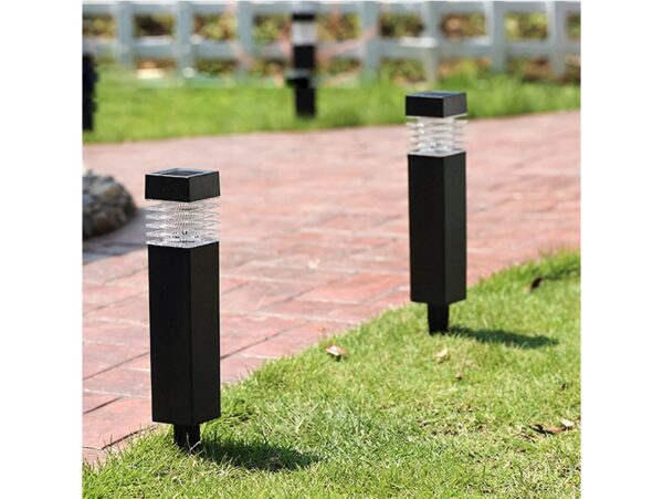 LAMPA LAMPKA SOLARNA KWADRATOWA 39x6CM - zimny biały