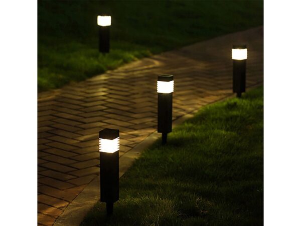 LAMPA LAMPKA SOLARNA KWADRATOWA 39x6CM - zimny biały